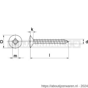 Kobout 67983EV63045 zelftappende plaatschroef bolverzonkenkop Philipsdrive (kruiskop) DIN 7983 galvanisch verzinkt 6,3x45 - W50453309 - afbeelding 1