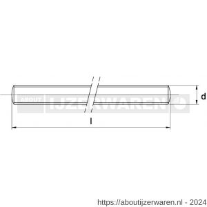 Kobout 5975VI88301M draadstang DIN 975 8.8 thermisch verzinkt ISO passend M30x1000 - W50457383 - afbeelding 1