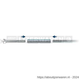 Rotec 209 verlengstuk SDS Plus -> SDS Max L=750 mm - W50903448 - afbeelding 2