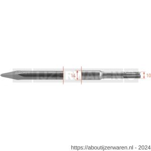 Rotec 215 SDS Plus puntbeitel L=250 mm - W50903483 - afbeelding 1