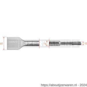 Rotec 215 SDS Plus spadebeitel 40x250 mm - W50903485 - afbeelding 1