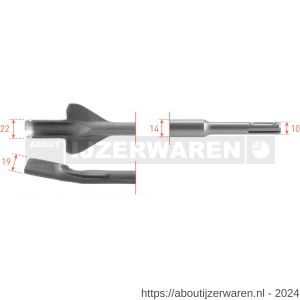 Rotec 215 SDS Plus vleugelbeitel 22x250 mm - W50903490 - afbeelding 1