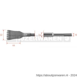 Rotec 215 SDS Plus HM-tandbeitel 32x125 mm - W50903491 - afbeelding 1