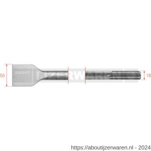 Rotec 215.1 SDS Max spadebeitel 50x360 mm - W50903512 - afbeelding 1