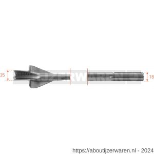 Rotec 215.1 SDS Max vleugelbeitel 35x380 mm - W50903520 - afbeelding 1