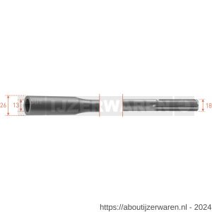 Rotec 215.1 SDS Max aardpenadapter diameter 13x26 mm - W50903526 - afbeelding 1