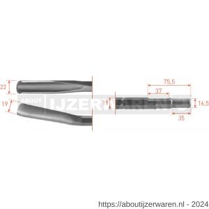 Rotec 215.3 gutsbeitel zeskant 19/16,5x35 mm 22x250 mm - W50903541 - afbeelding 1