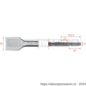 Rotec 215.4 zeskant spadebeitel 21/19x61 mm 50x300 mm - W50903563 - afbeelding 1