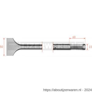 Rotec 215.65 zeskant spadebeitel 22 mm 50x360 mm - W50903583 - afbeelding 1