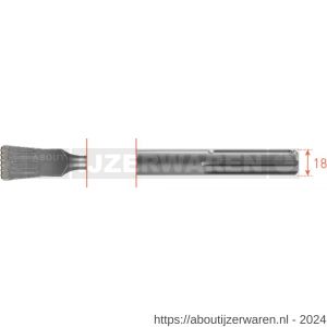 Rotec 216.1 SDS Max patentvoegbeitel kort 38x200x6 mm - W50903588 - afbeelding 1