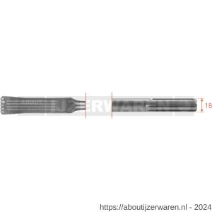 Rotec 216.1 SDS Max patentvoegbeitel lang 38x270x7 mm - W50903589 - afbeelding 1