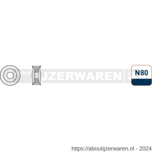 Grattec 450.5-GT-N80 ontbraammes type N80 GT-N80 set 10 stuks - W50906730 - afbeelding 1