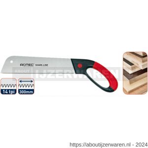 Rotec 503-SL1 Shark-Line handzaag SL1 L=300 mm 14 TPI - W50906769 - afbeelding 1