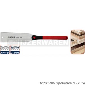 Rotec 503-SL5 Shark-Line duo-handzaag SL5 L=240 mm 12 en 17 TPI - W50906773 - afbeelding 1