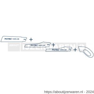 Rotec 503-SD 134 Shark-Line handzagenzet 4 delig SL1, SL3 en SL4 - W50906775 - afbeelding 1