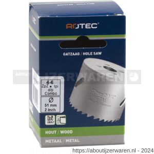 Rotec 527 BiM-cobalt 8 % gatzaag normaal vertand 37,0 mm Tmax 38 mm - W50907229 - afbeelding 2