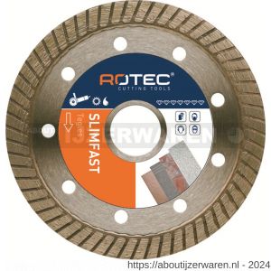 Rotec 702S diamantzaagblad SlimFast diameter 125x1,2x22,2 mm - W50909634 - afbeelding 1