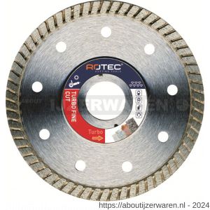 Rotec 704 diamantzaagblad Viper 7 Turbo Fine Cut diameter 200x1,4x25,4 mm - W50909651 - afbeelding 1