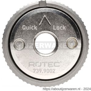 Rotec 739.9 snelspanmoer Quick-Lock - W50909828 - afbeelding 1