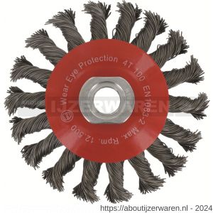 Rotec 798 kegelborstel getordeerd staaldraad M14 diameter 100x0,50 mm - W50910378 - afbeelding 1