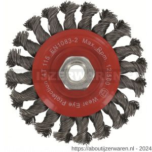 Rotec 798 rondborstel getordeerd staaldraad M14 diameter 115x0,50 mm - W50910386 - afbeelding 1