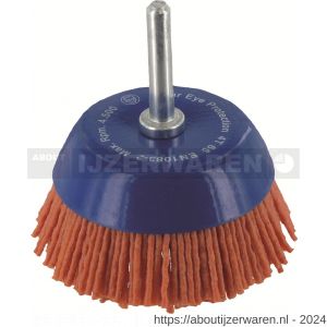 Rotec 798 komborstel op stift diameter 6 mm nylondraad K80 diameter 65x1,2 mm - W50910403 - afbeelding 1