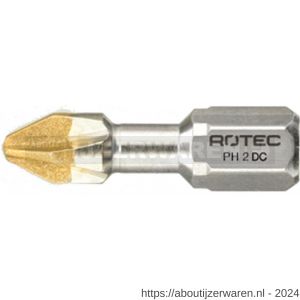 Rotec 801 Torsion schroefbit Diamond C6.3 Phillips PH 2x25 mm set 10 stuks - W50910451 - afbeelding 1