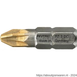 Rotec 803 schroefbit Diamond C6.3 Pozidriv PZ 1x25 mm set 10 stuks - W50910482 - afbeelding 1