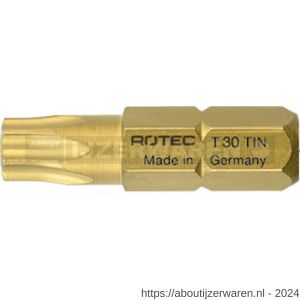 Rotec 806 schroefbit TiN C6.3 Torx T 40x25 mm set 10 stuks - W50910540 - afbeelding 1