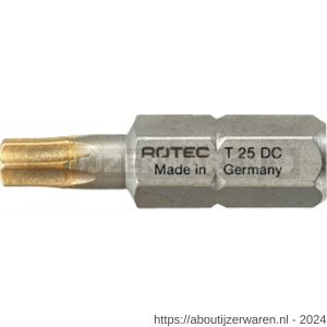 Rotec 806 schroefbit Diamond C6.3 Torx T 30x25 mm set 10 stuks 806.3 Torx - W50910545 - afbeelding 1