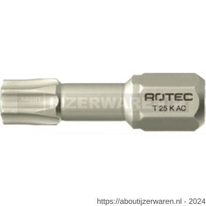 Rotec 807 Torsion schroefbit Basic C6.3 Torx T 15x25 mm conisch set 10 stuks - W50910548 - afbeelding 1