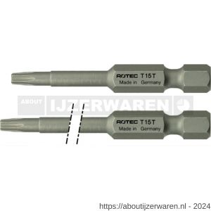 Rotec 808 krachtbit Basic Torx T 15x127 mm E6.3 set 10 stuks - W50910594 - afbeelding 1