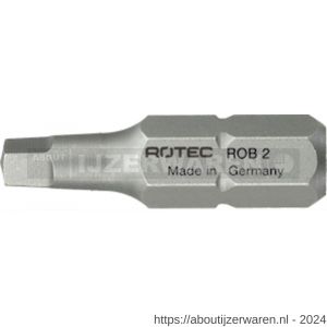 Rotec 809 schroefbit Basic C6.3 Robertson SQD 2x25 mm set 10 stuks - W50910615 - afbeelding 1