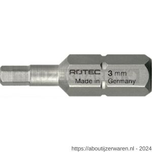 Rotec 811 schroefbit inbus Basic SW 4,0x25 mm C6.3 set 10 stuks - W50910632 - afbeelding 1