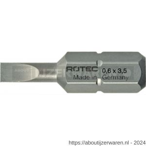 Rotec 812 schroefbit Basic C6.3 zaagsnede SL 1,6x8,0 mm L=25 mm set 10 stuks - W50910656 - afbeelding 1