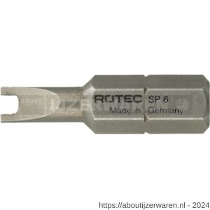 Rotec 814 schroefbit Basic C6.3 met spanner S8x25 mm set 10 stuks - W50910669 - afbeelding 1