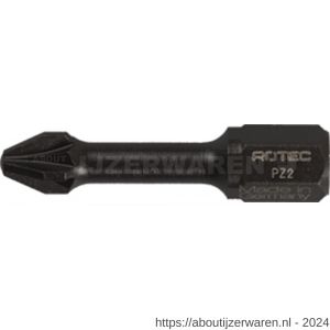 Rotec 817 Impact schroefbit Basic C6.3 Pozidriv PZ 2x30 mm set 10 stuks - W50910725 - afbeelding 1