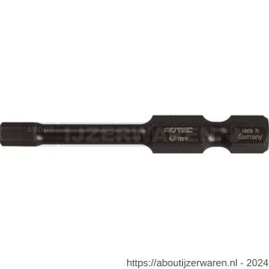 Rotec 817 Impact schroefbit inbus Basic C6.3 SW 6,0x50 mm set 5 stuks - W50910779 - afbeelding 1