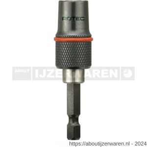 Rotec 818 bithouder E6.3x65 mm magnetisch TWIN snelspan met ringmagneet - W50910794 - afbeelding 1