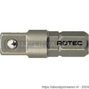 Rotec 820 adapter C6.3 > vierkant 1/4 inch met kogel L=25 mm set 10 stuks - W50910880 - afbeelding 1