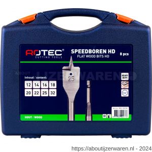 Rotec 233 Speedborenset 233 Heavy Duty 8 delig diameter 12-32 mm - W50911196 - afbeelding 2