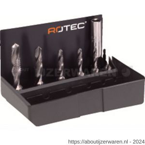 Rotec 316 Combi-boor-tap-bitset 316 7 delig M3-M10 ABS - W50911248 - afbeelding 1