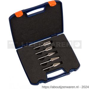 Rotec 430 stiftfrezenset 5 delig Z3 spiraal B, C, F, G en L diameter 12,7 mm - W50911276 - afbeelding 1