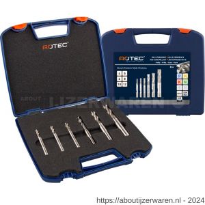 Rotec 615 HSS-E ruwfrezenset 615 DIN 844 6 delig diameter 4-12 mm ABS - W50909497 - afbeelding 1