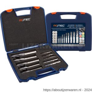 Rotec 615 HSS-E ruwfrezenset 615C DIN 844 10 delig diameter 4-20 mm ABS - W50909500 - afbeelding 1