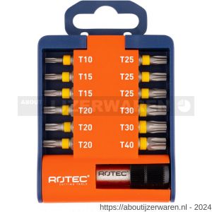 Rotec 827 bit- en bithouder-set Opti-Line bits TX 13 delig - W50911657 - afbeelding 1