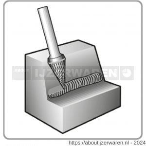 Rotec 440 HM stiftfrees model M Z6 kruisvertand diameter 6x20x50 mm d2=6 mm - W50906658 - afbeelding 3