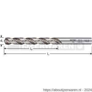 Rotec 102 HSS-G spiraalboor DIN 338 type HD-S diameter 19,0x135x198 mm d2=13 mm - W50900546 - afbeelding 2