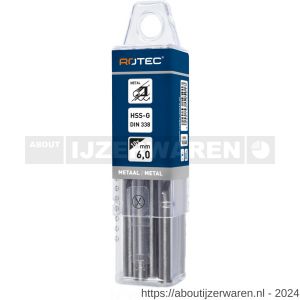 Rotec 105 HSS-G spiraalboor DIN 338 type N blank diameter 7,3x69x109 mm set 10 stuks - W50900630 - afbeelding 3