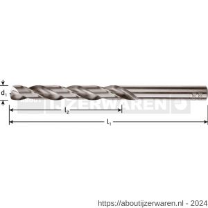 Rotec 105 HSS-G spiraalboor DIN 338 type N diameter 7,4x69x109 mm - W50911916 - afbeelding 2